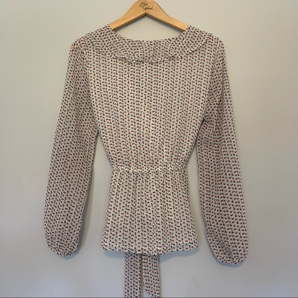 Max Studio Faux Wrap Shirt Size Small - Picture 3 of 4